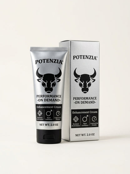 Potenzia Enhancement Cream tube and carton, 2 oz