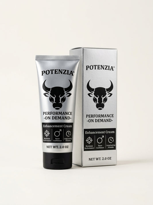 Potenzia Enhancement Cream tube and carton, 2 oz